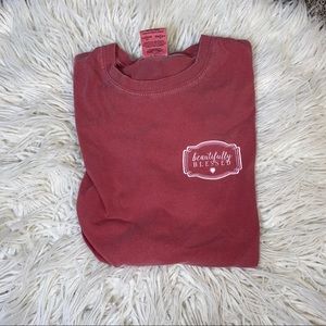 red comfort colors t-shirt